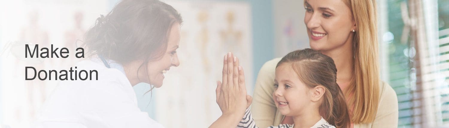 Young girl giving nurse a high five after appointment